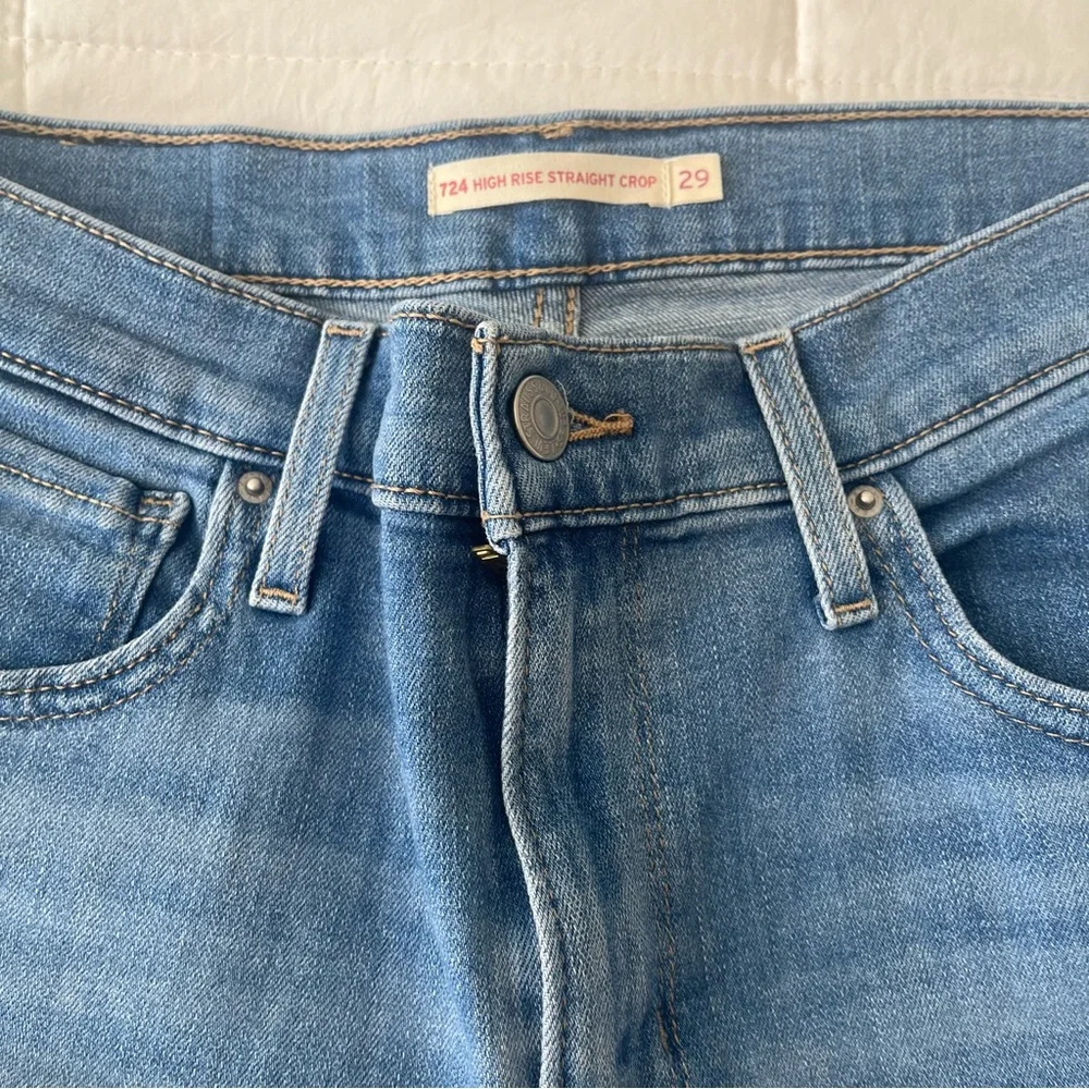 Levi’s High Rise Straight Crop Women Jeans Size 29‎ - Picture 5 of 9